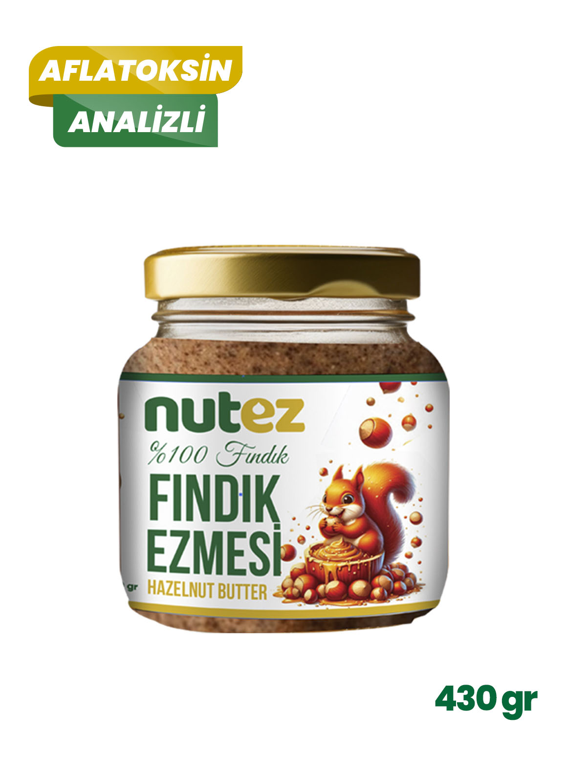 Fındık Ezmesi 430 Gr. Şekersiz